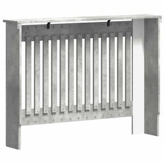 vidaXL Radiator Cover Concrete Grey 112 x 19 x 81.5 cm Engineered Wood 6