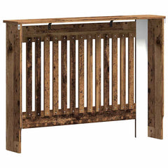 vidaXL Radiator Cover Old Wood 112 x 19 x 81.5 cm Engineered Wood 6