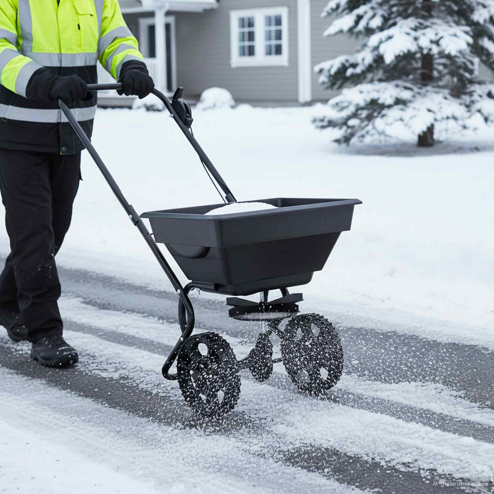 vidaXL Spreader Black 82 x 46 x 75 cm PVC and Steel 3