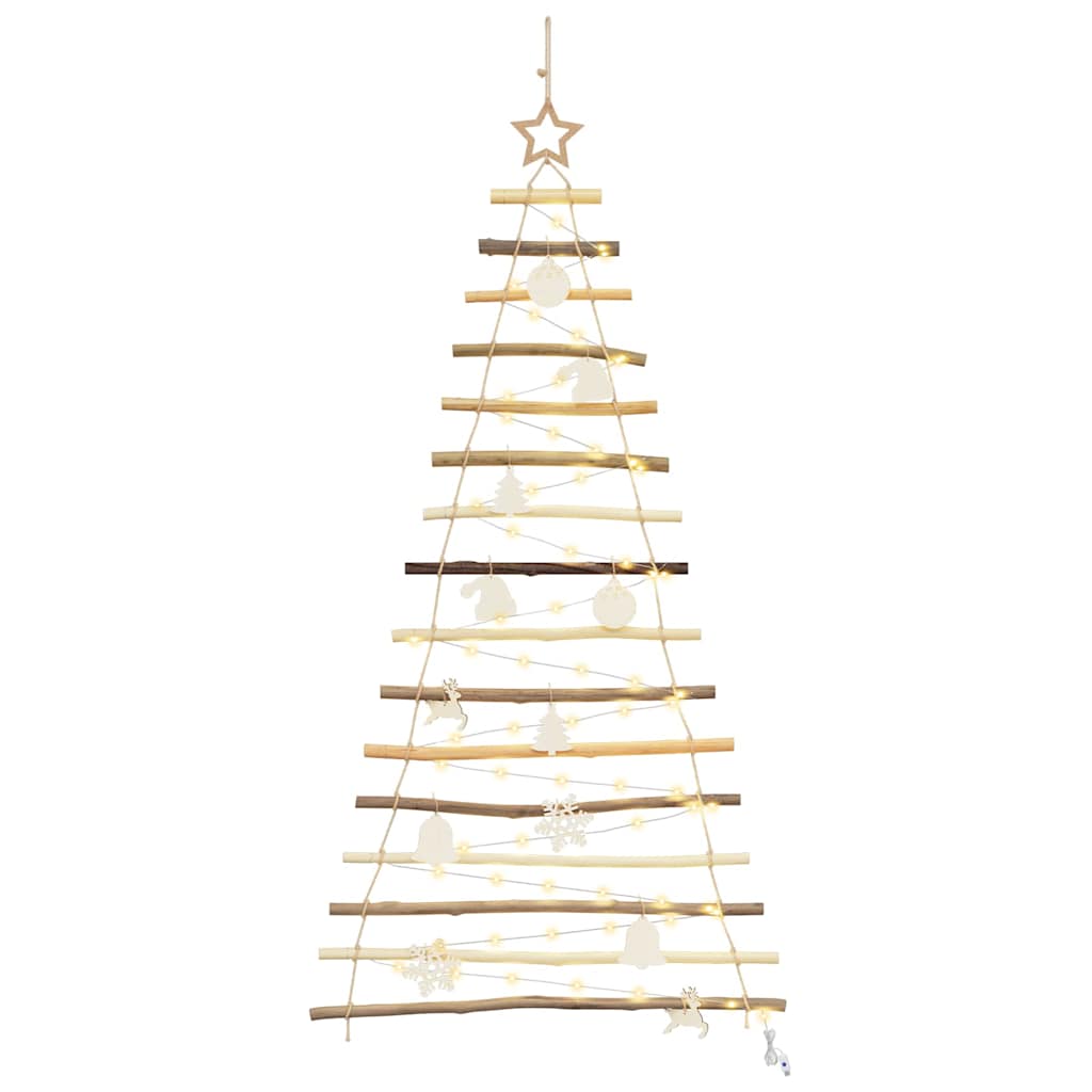 Christmas Tree Natural Solid Ash Wood Warm white