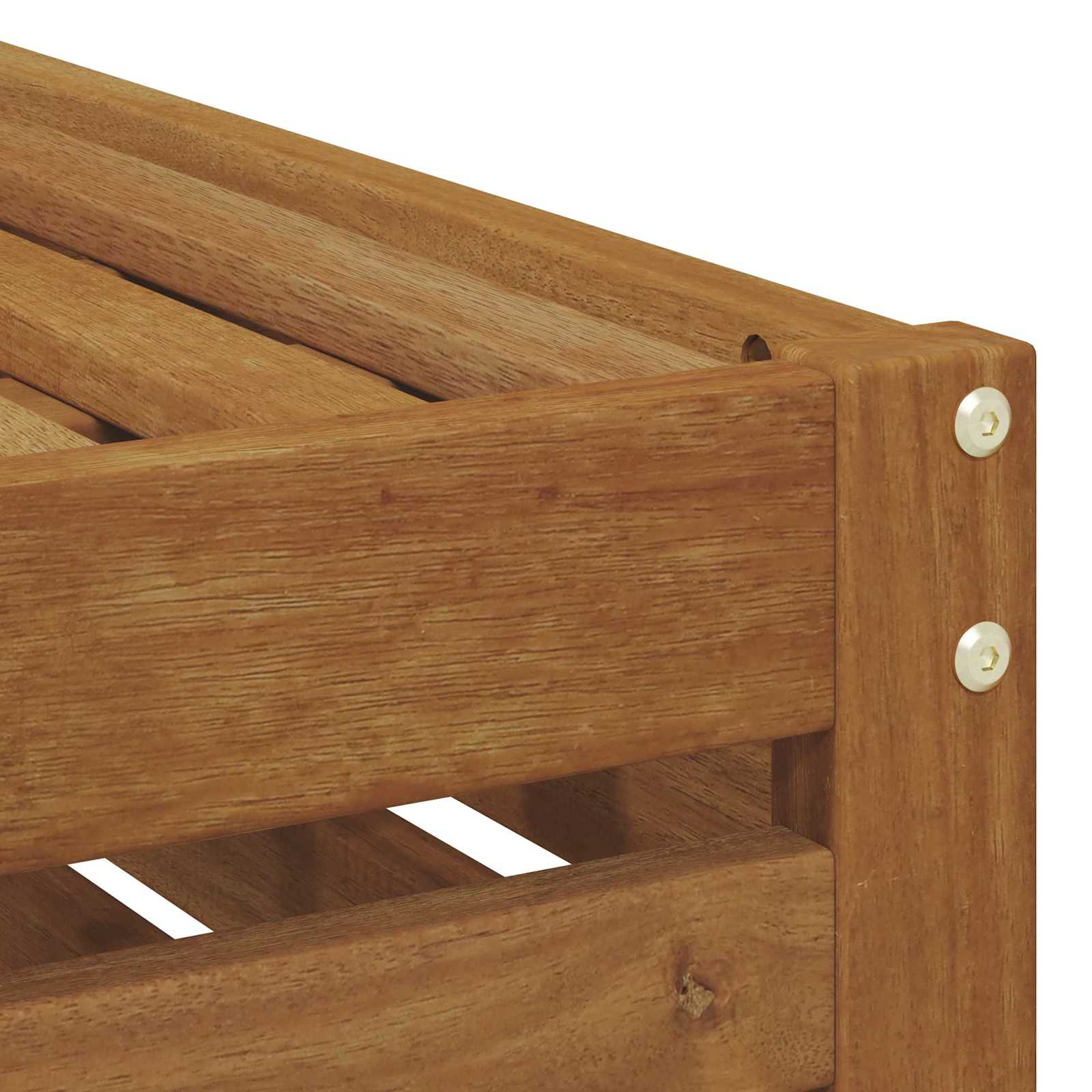 vidaXL Outdoor Footstool Solid Acacia Wood Natural 59 x 59 x 37 cm 6
