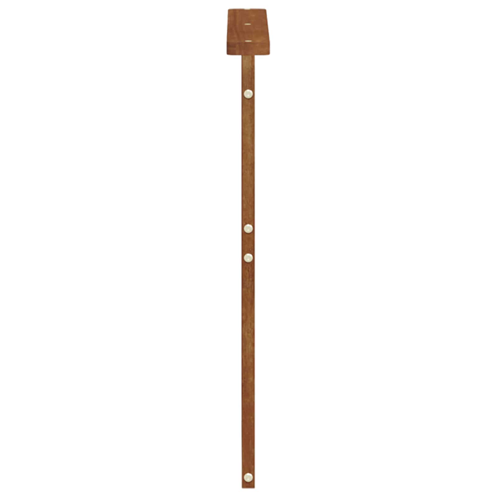 vidaXL Armrests 2 pcs Brown 59 x 6 x 61 cm Solid Acacia Wood 6