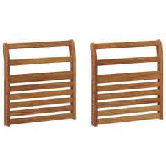 vidaXL Armrest 2 pcs Natural 58.5 x 8 x 60 cm Solid Acacia Wood 2