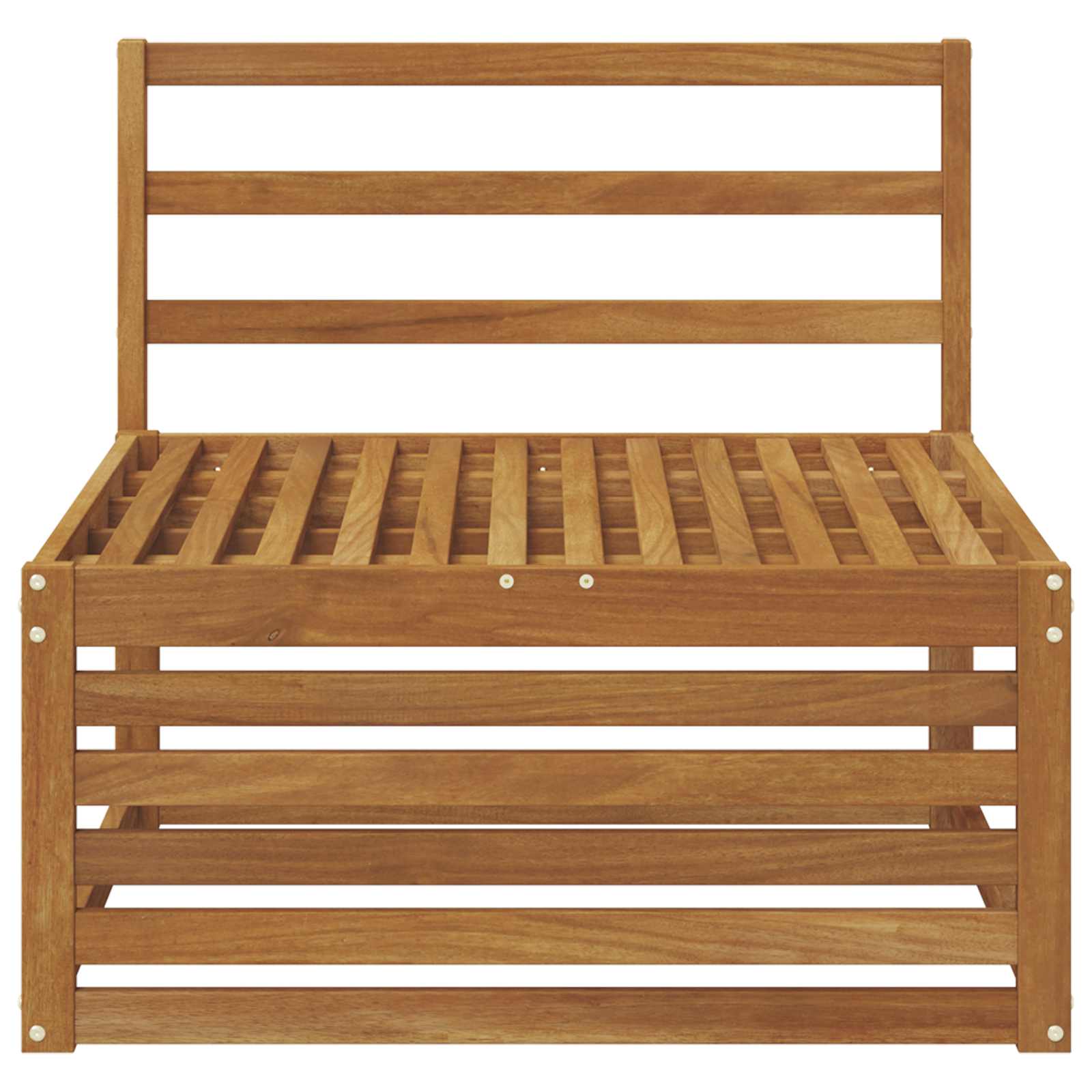 vidaXL Outdoor Middle Sofa Solid Acacia Wood Natural 79 x 83 x 73 cm 3