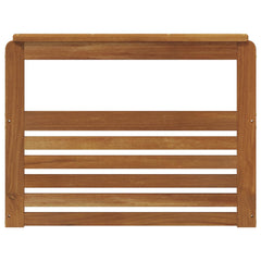 vidaXL Armrest 2 pcs Natural 79 x 6 x 61 cm Solid Acacia Wood 5