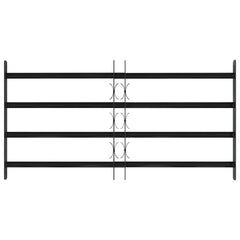 vidaXL Window Security Grille 115 x 60 cm Galvanized Steel 2