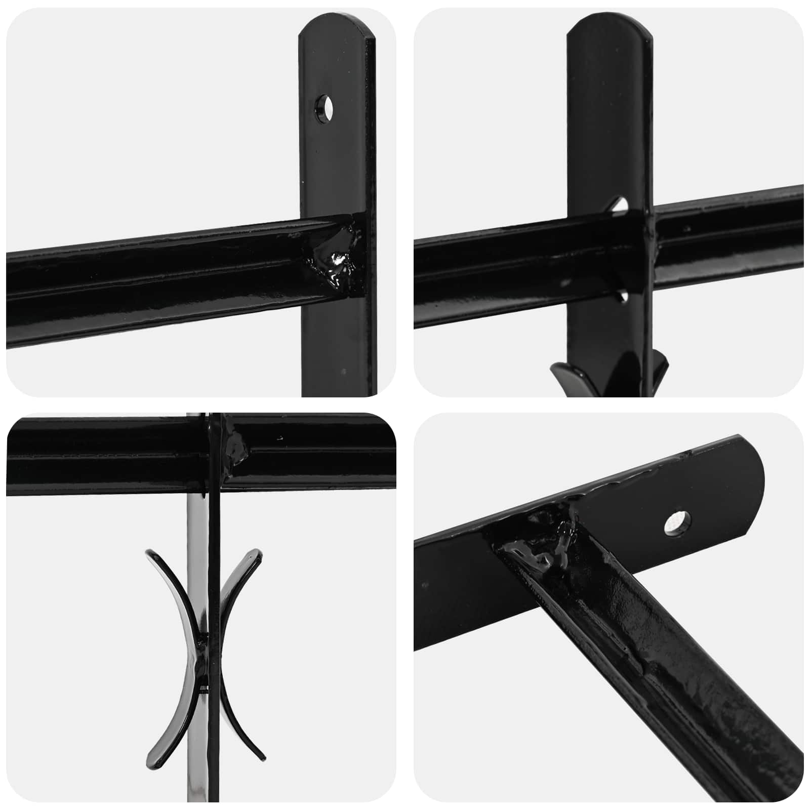 vidaXL Window Security Grille 175 x 60 cm Galvanized Steel 4