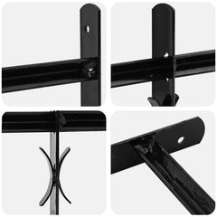 vidaXL Window Security Grille 175 x 60 cm Galvanized Steel 4