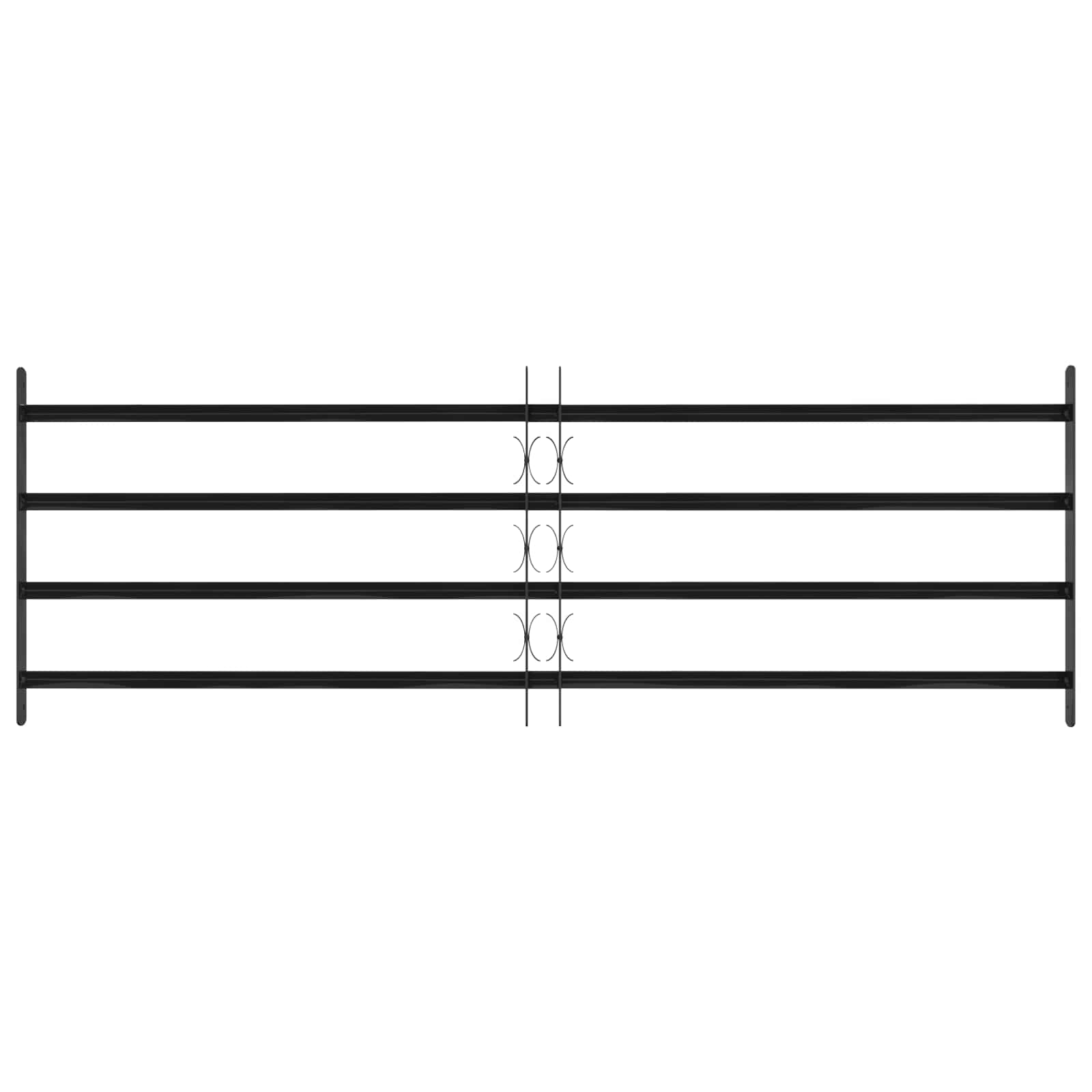 vidaXL Window Security Grille 175 x 60 cm Galvanized Steel 2
