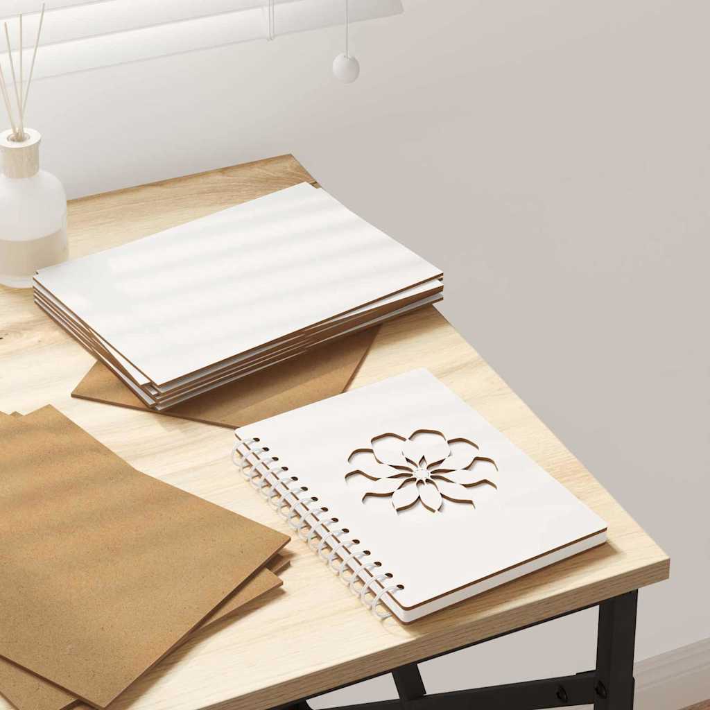 vidaXL Decor Panels 50 pcs White 21 x 30 x 0.27 cm Engineered Wood 1