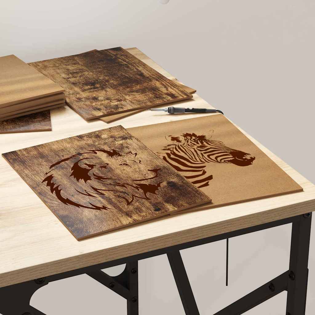 vidaXL Decor Panels 50 pcs Smoked Oak 21 x 30 x 0.27 cm 4