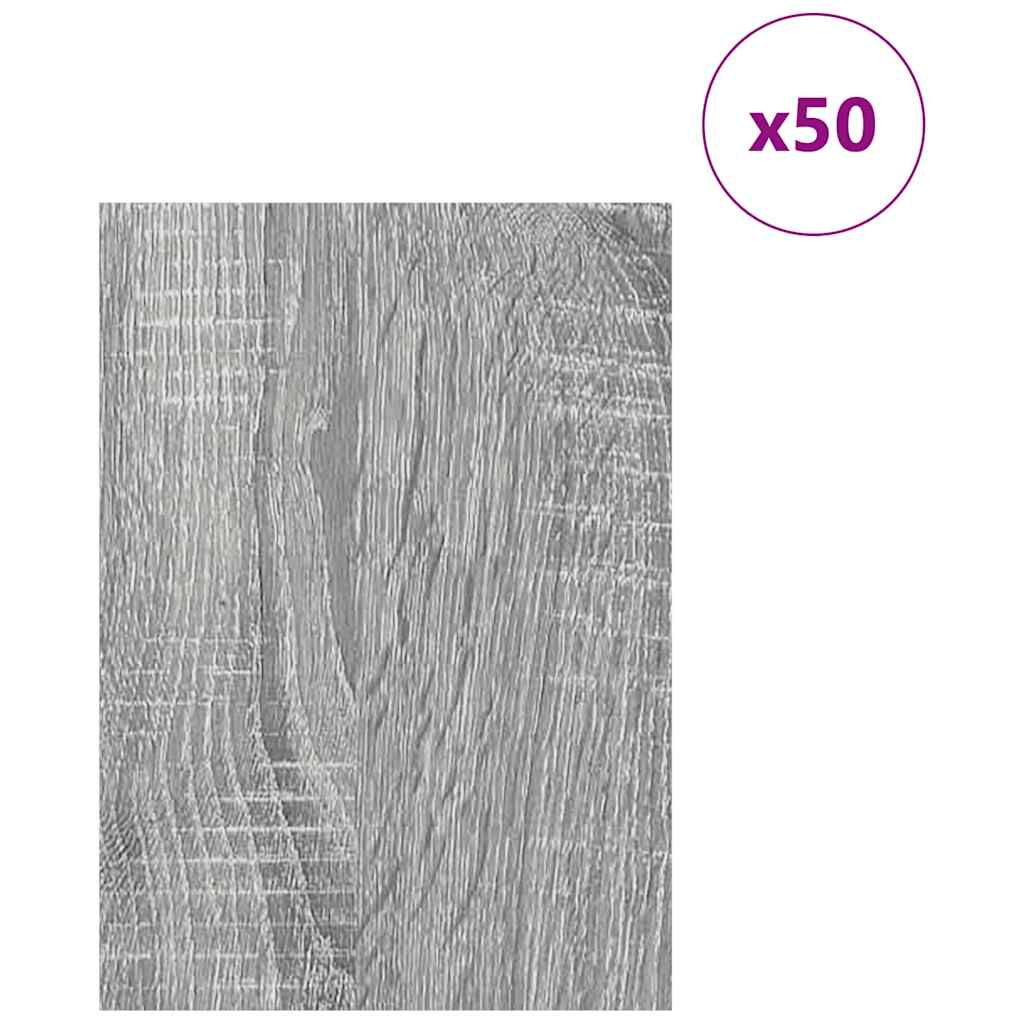 vidaXL Decor Panels 50 pcs Grey Sonoma 21 x 30 x 0.27 cm 3