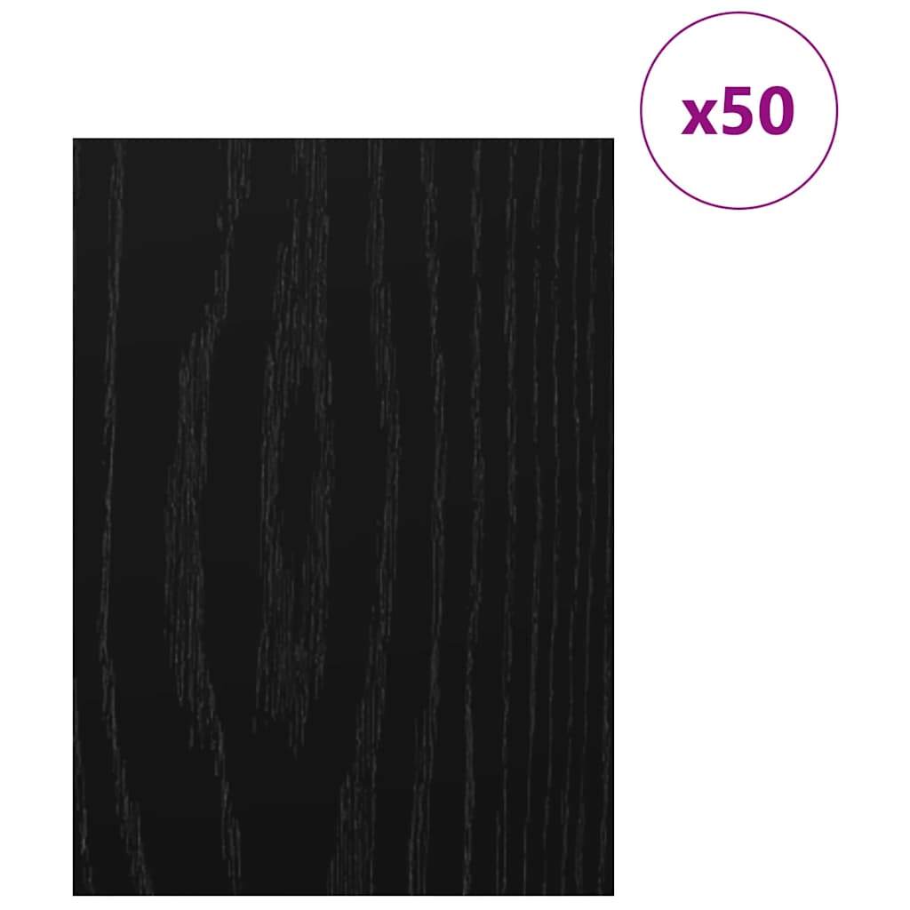 vidaXL Decor Panels 50 pcs Black Oak 30 x 42 x 0.27 cm Engineered Wood 3