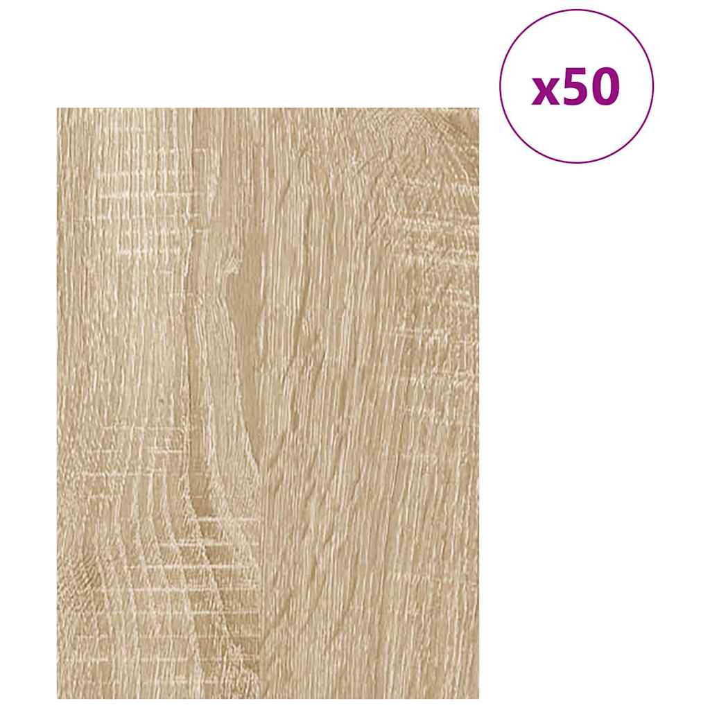 vidaXL Decor Panels 50 pcs Sonoma Oak 30 x 42 x 0.27 cm 3