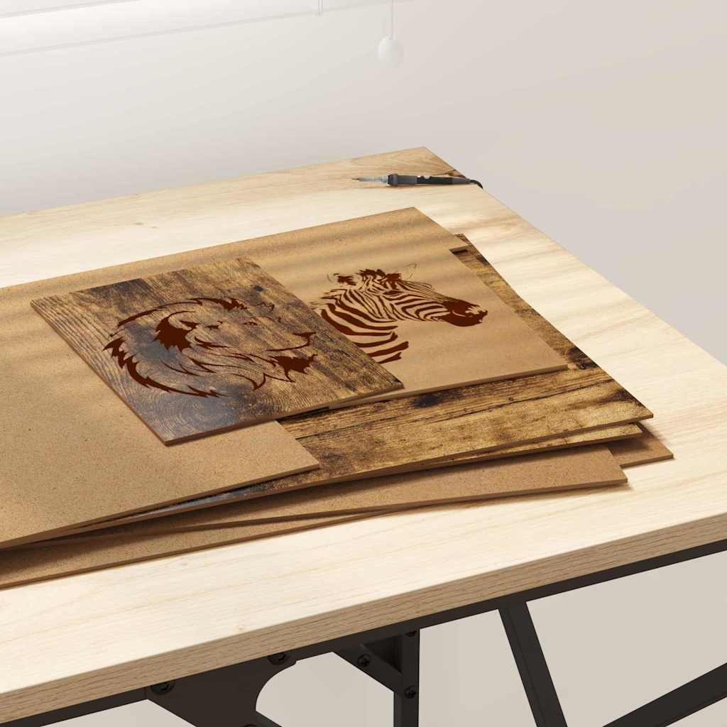 vidaXL Decor Panels 50 pcs Smoked Oak 30 x 42 x 0.27 cm 4