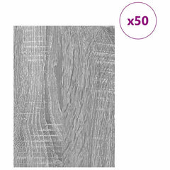 vidaXL Decor Panels 50 pcs Grey Sonoma 30 x 42 x 0.27 cm 3