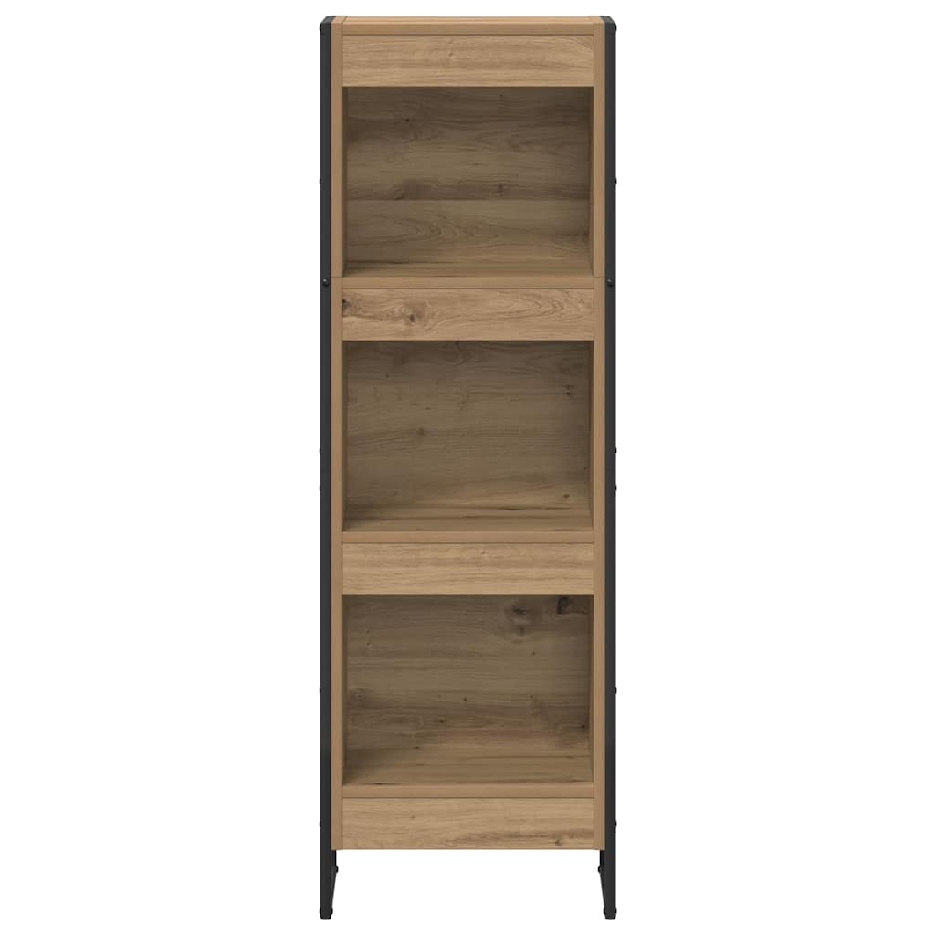 vidaXL Book Cabinet 40 x 30 x 121 cm Engineered Wood Artisian Oak 5