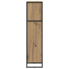 vidaXL Book Cabinet 40 x 30 x 121 cm Engineered Wood Artisian Oak 6