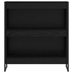 vidaXL Book Cabinet 80 x 30 x 86.5 cm Engineered Wood Black Oak 5