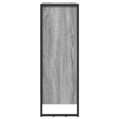 vidaXL Book Cabinet 80 x 30 x 86.5 cm Engineered Wood Grey Sonoma 6