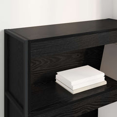 Book Cabinet 80 x 30 x 121 cm Engineered Wood Black oak