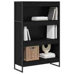 Book Cabinet 80 x 30 x 121 cm Engineered Wood Black oak