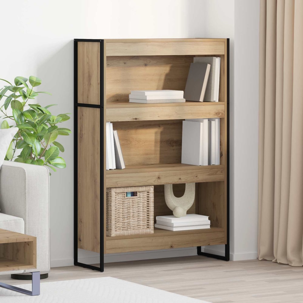 Book Cabinet 80 x 30 x 121 cm Engineered Wood Artisan oak