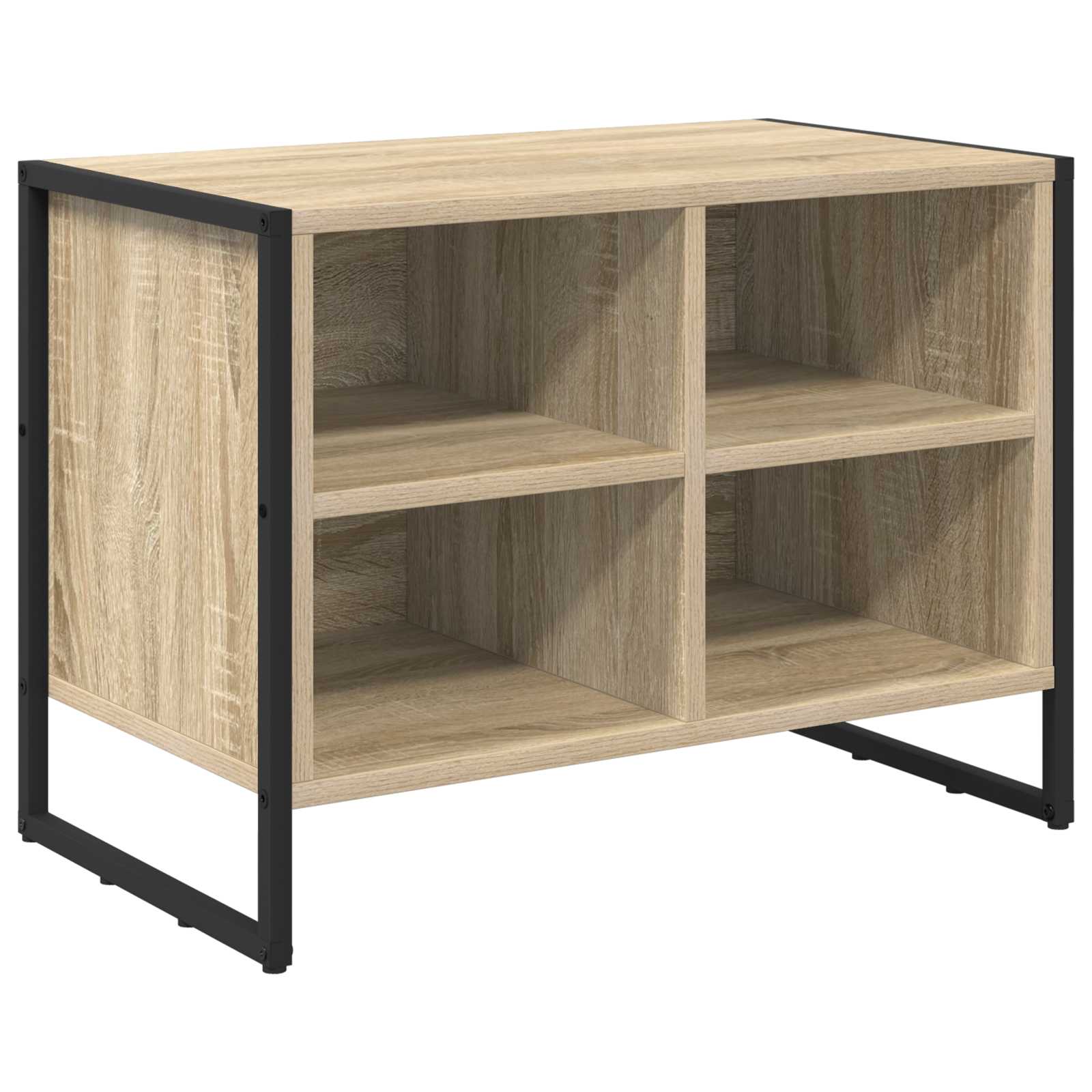vidaXL Shoe Cabinet 60 x 35 x 44 cm Engineered Wood Sonoma 2