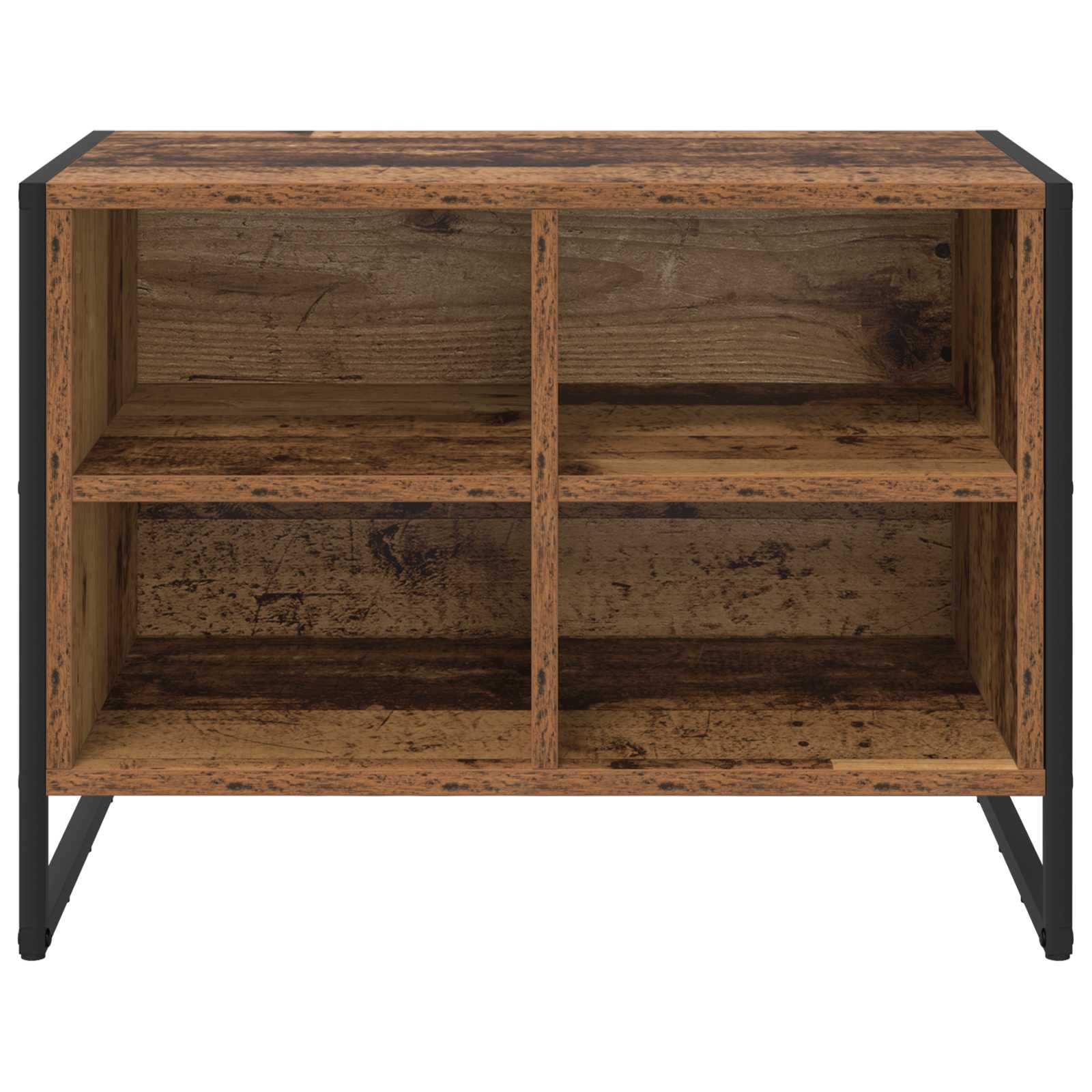 vidaXL Shoe Cabinet 60 x 35 x 44 cm Engineered Wood Old Wood 5