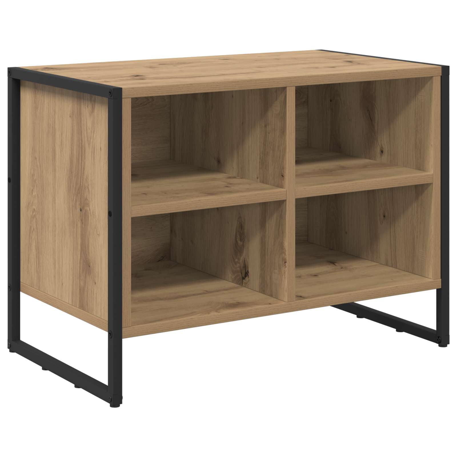 vidaXL Shoe Cabinet 60 x 35 x 44 cm Engineered Wood Artisian Oak 2