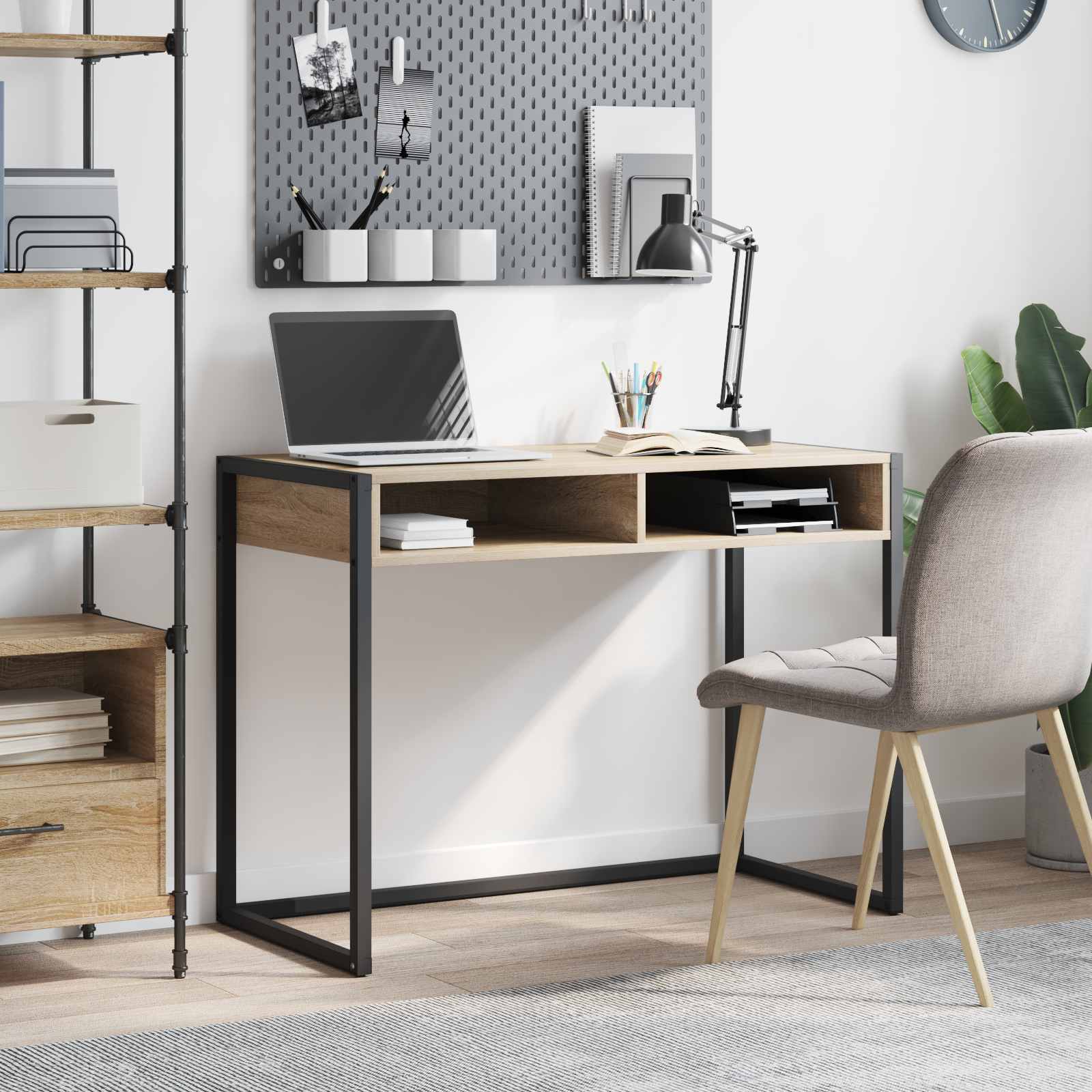 Desk Engineered Wood 100 x 50 x 75 cm Sonoma oak