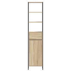 Bathroom Cabinet 40 x 30 x 180 cm Engineered Wood Sonoma oak