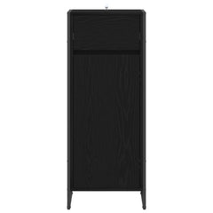 vidaXL Bathroom Cabinet Black Oak 40 x 30 x 100 cm Engineered Wood 5