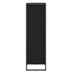 vidaXL Bathroom Cabinet Black Oak 40 x 30 x 100 cm Engineered Wood 6