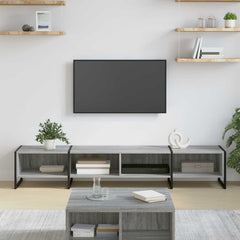 TV Cabinet 170.5 x 36 x 30 cm Engineered Wood Grey sonoma
