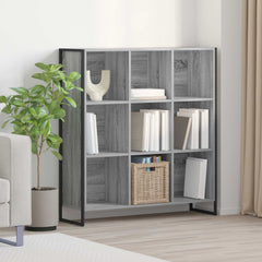 Book Cabinet 68 x 30 x 108 cm Engineered Wood Grey sonoma 99.5 cm