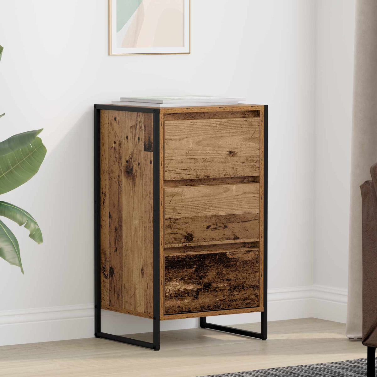 Sideboard 43 x 36 x 75.5 cm Engineered Wood Old wood