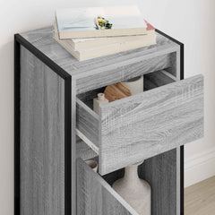 vidaXL Sideboard Grey Sonoma 43 x 36 x 75.5 cm Engineered Wood 4