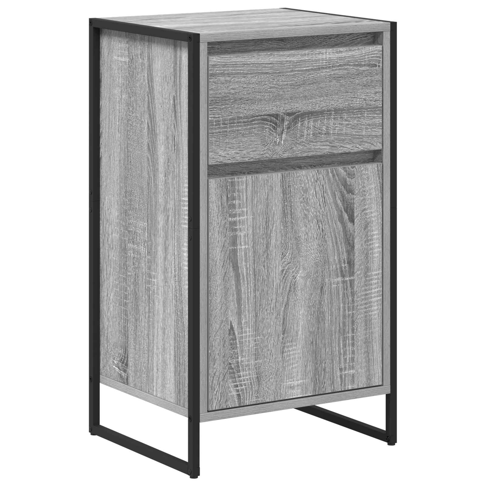 vidaXL Sideboard Grey Sonoma 43 x 36 x 75.5 cm Engineered Wood 2