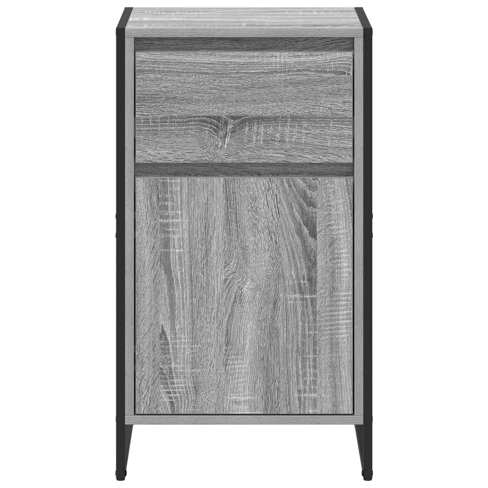 vidaXL Sideboard Grey Sonoma 43 x 36 x 75.5 cm Engineered Wood 6