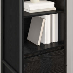 Book Cabinet 43 x 36 x 150.5 cm Engineered Wood Black oak