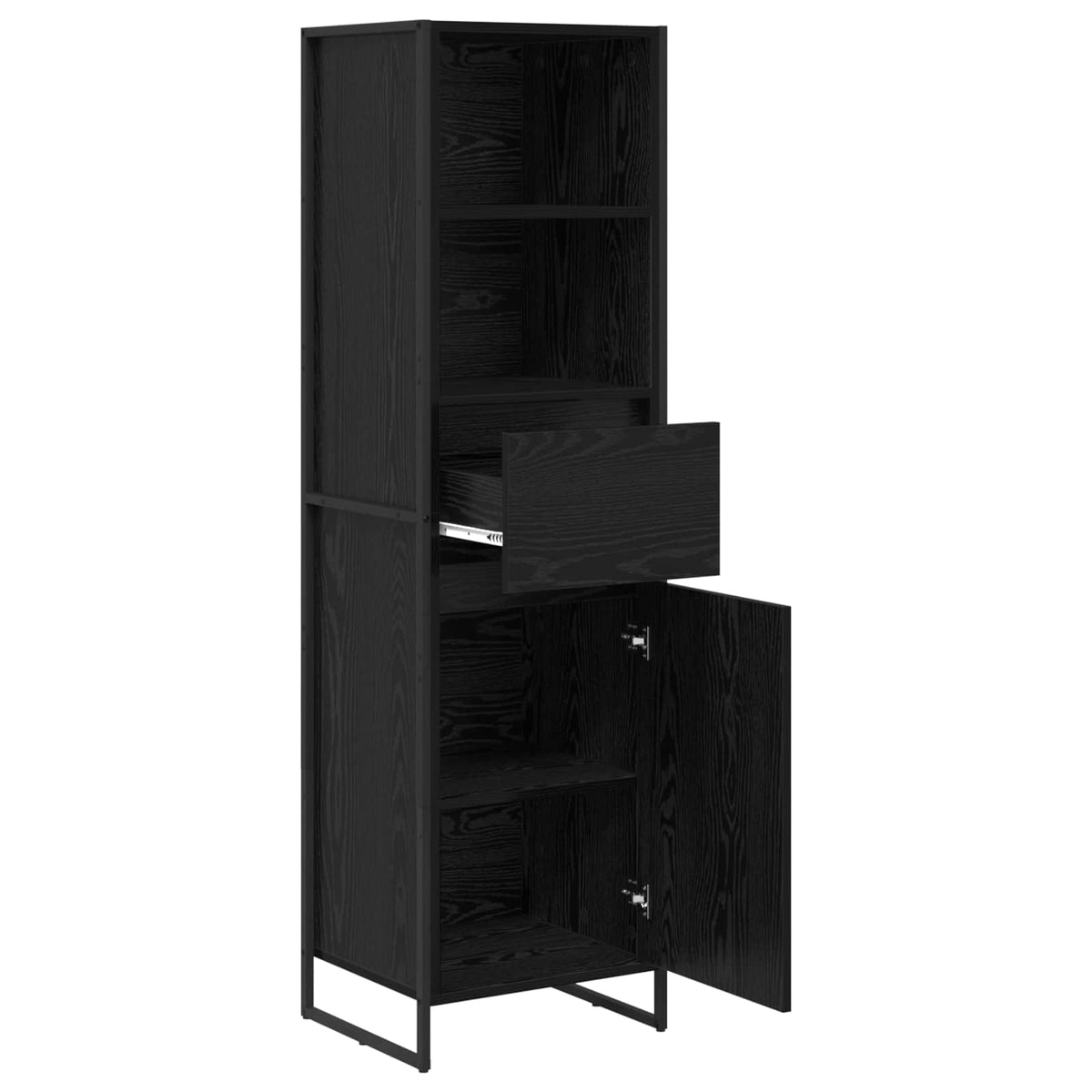 Book Cabinet 43 x 36 x 150.5 cm Engineered Wood Black oak