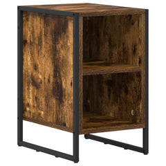 vidaXL Bedside Table Smoke Oak 39.5 x 30 x 50 cm Engineered Wood 2