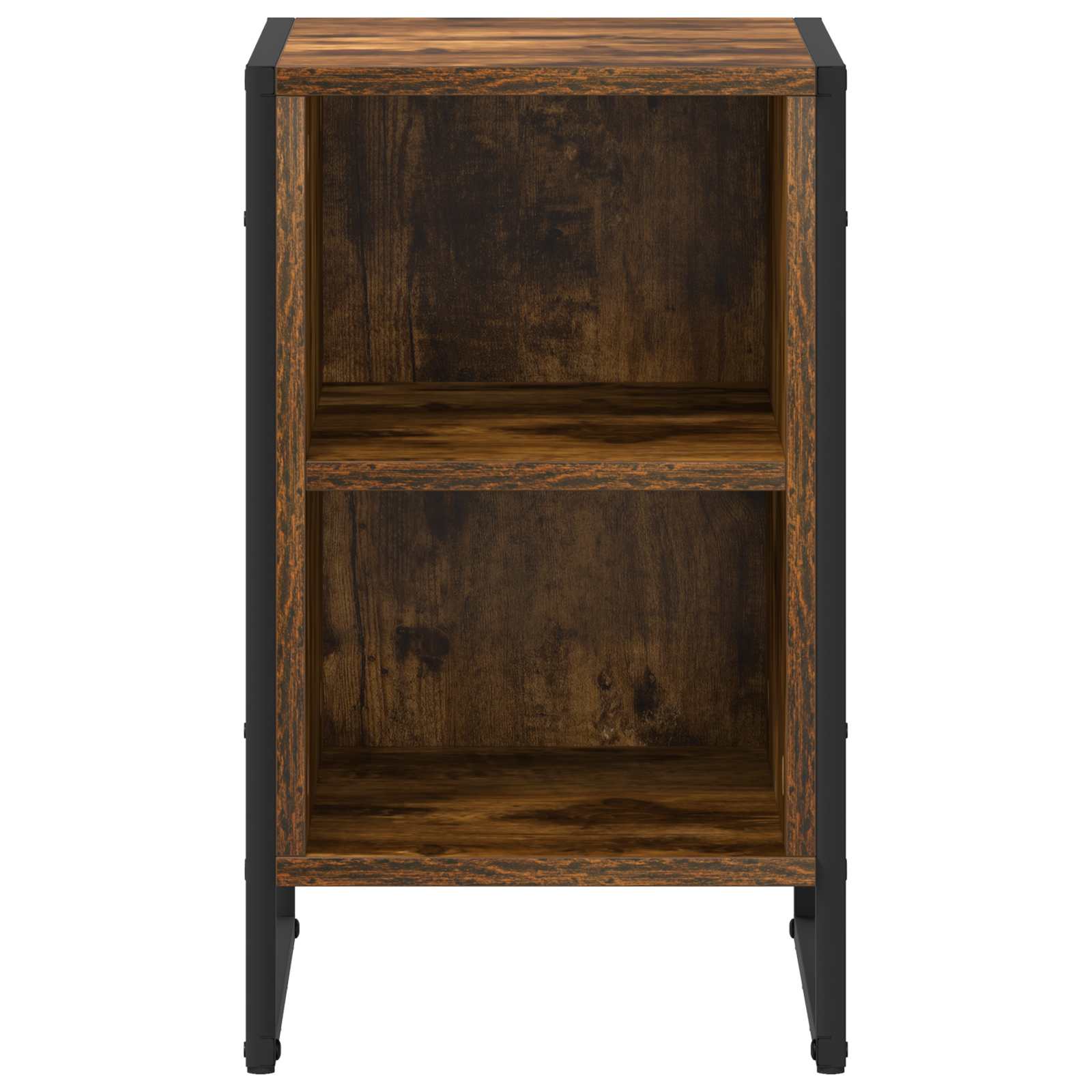 vidaXL Bedside Table Smoke Oak 39.5 x 30 x 50 cm Engineered Wood 5