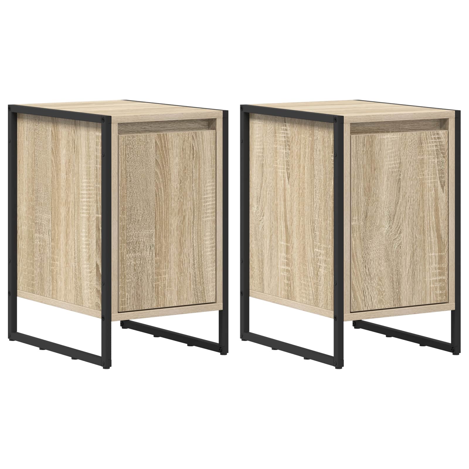 vidaXL Bedside Table 2 pcs Sonoma 39.5 x 30 x 50 cm Engineered Wood 2