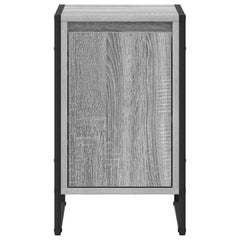 vidaXL Bedside Table Grey Sonoma 39.5 x 30 x 50 cm Engineered Wood 6
