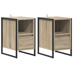vidaXL Bedside Table 2 pcs Sonoma 39.5 x 30 x 50 cm Engineered Wood 2