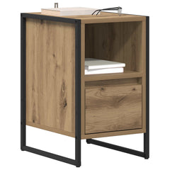 vidaXL Bedside Table Artisian Oak 39.5 x 30 x 50 cm Engineered Wood 3