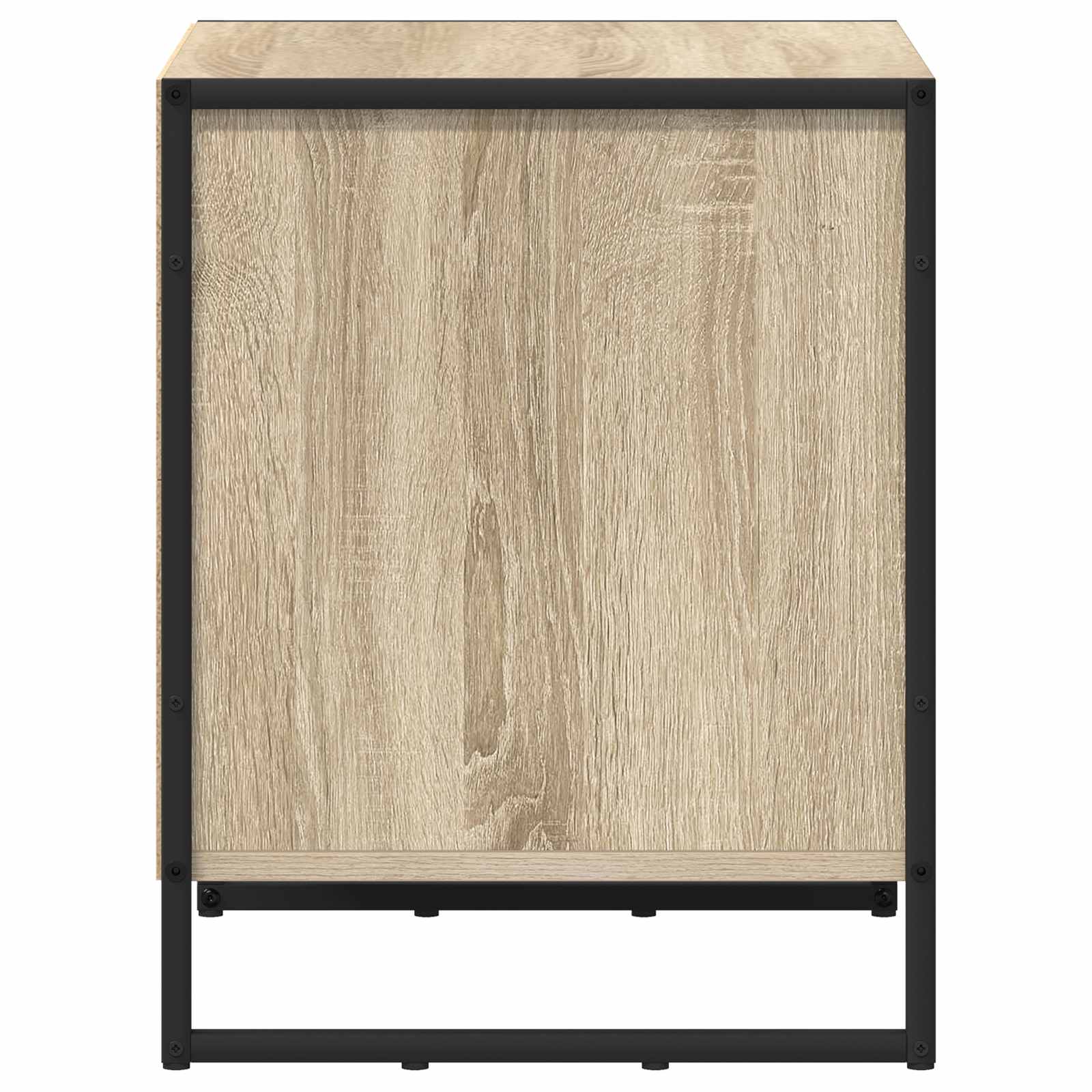 vidaXL Bedside Table Sonoma 50 x 39.5 x 50 cm Engineered Wood 6