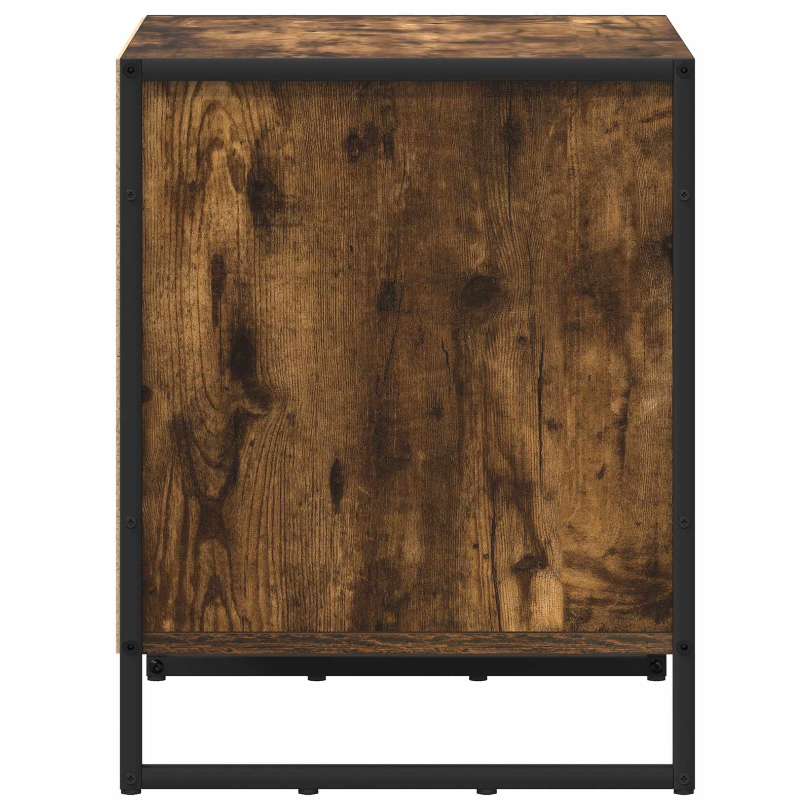 vidaXL Bedside Table Smoke Oak 50 x 39.5 x 50 cm Engineered Wood 6